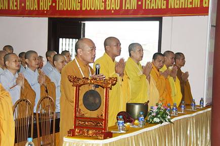Buddhism in Hung Yen province holds a conference to review Buddhists activities in the first 6 months of 2014